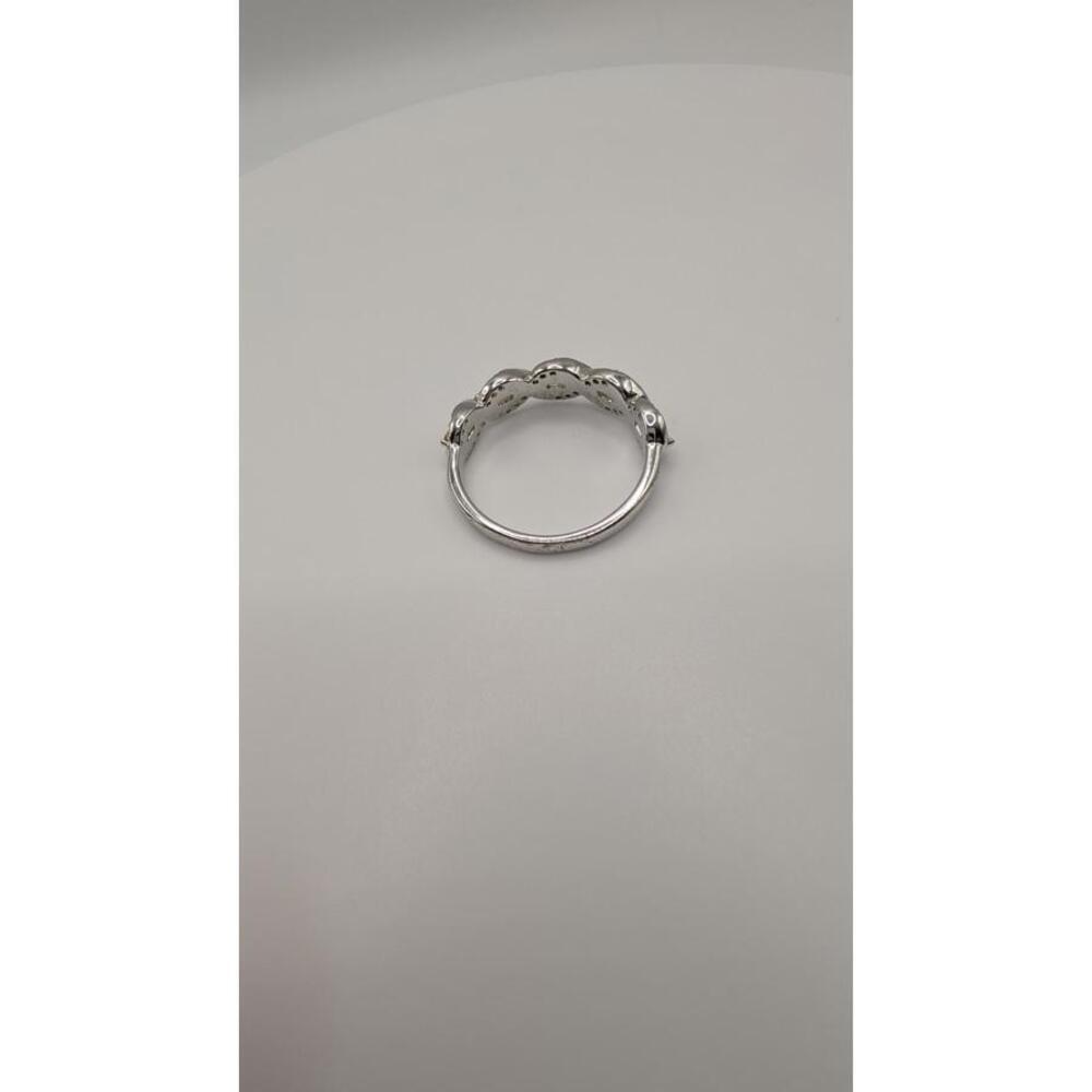 Sterling Silver Twisted Leaf Design Ring Size 9 - Picture 7 of 7